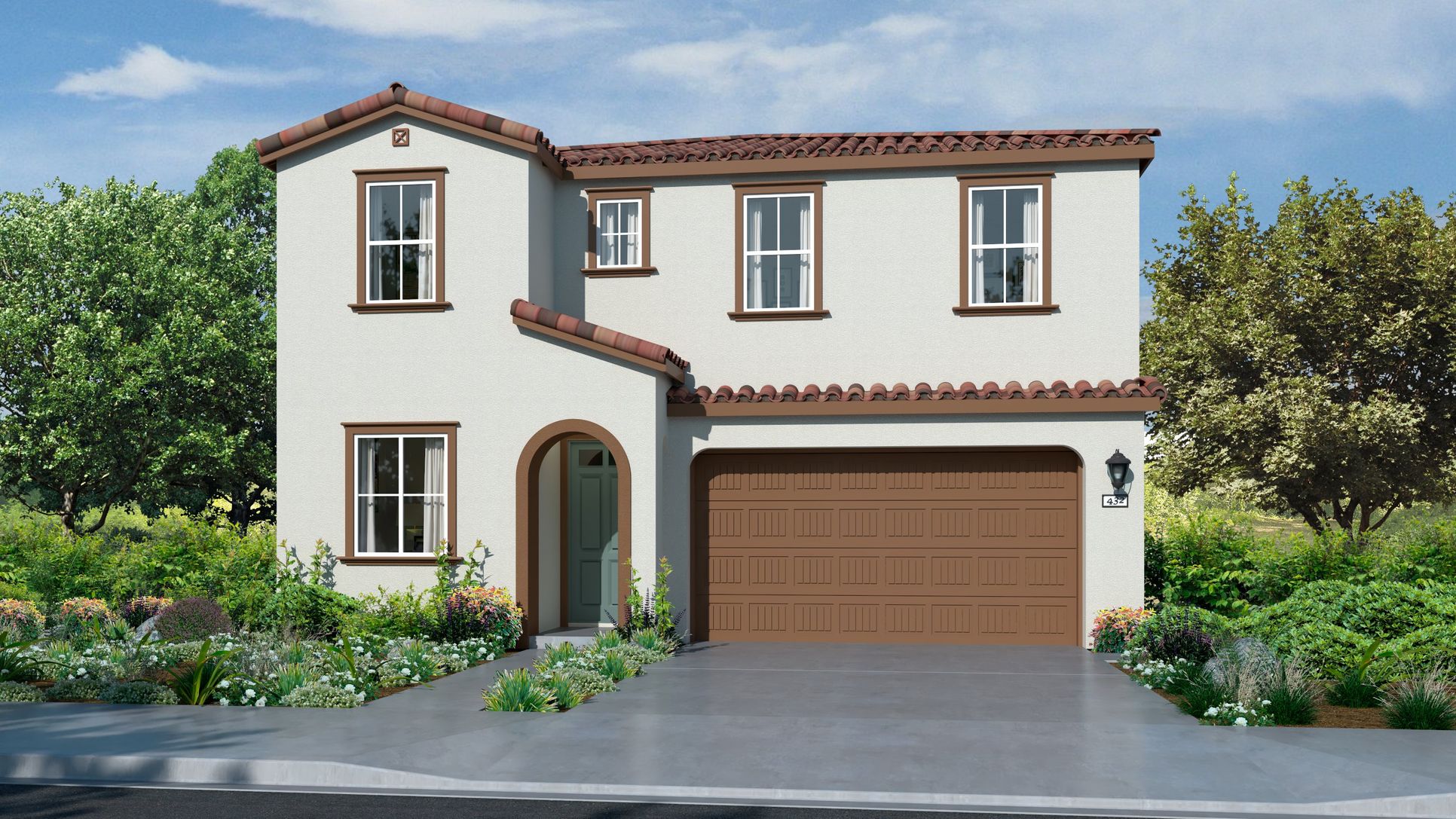 Elevation A - Spanish Exterior for Plan 2018