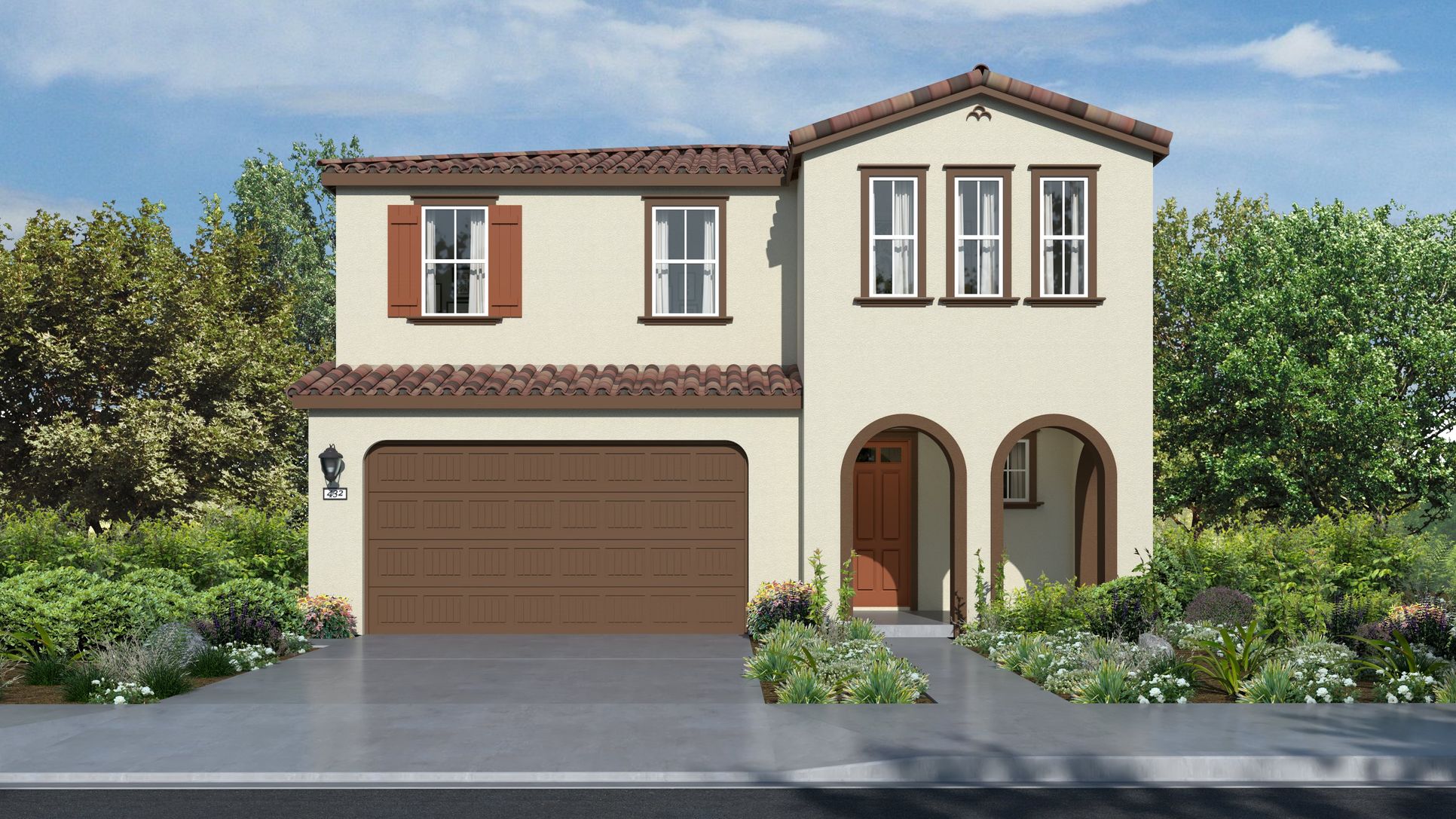 Elevation A - Spanish Exterior for Plan 1945