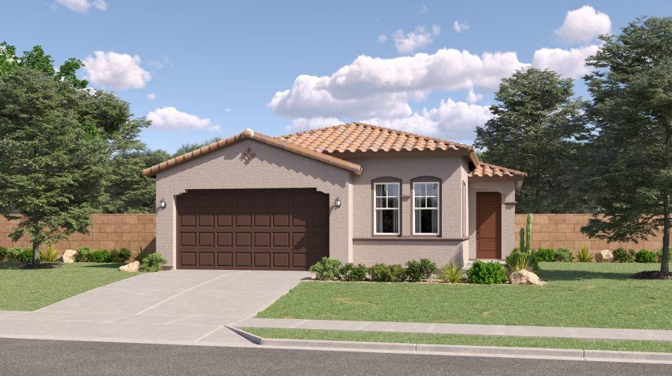 Elevation A - Spanish Colonial home image