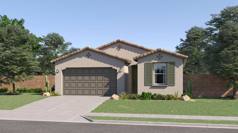 Elevation A - Spanish Colonial-style home image