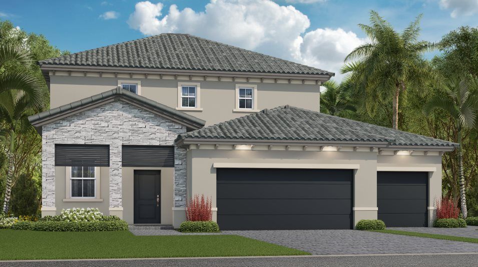 Elevation C - Contemporary exterior