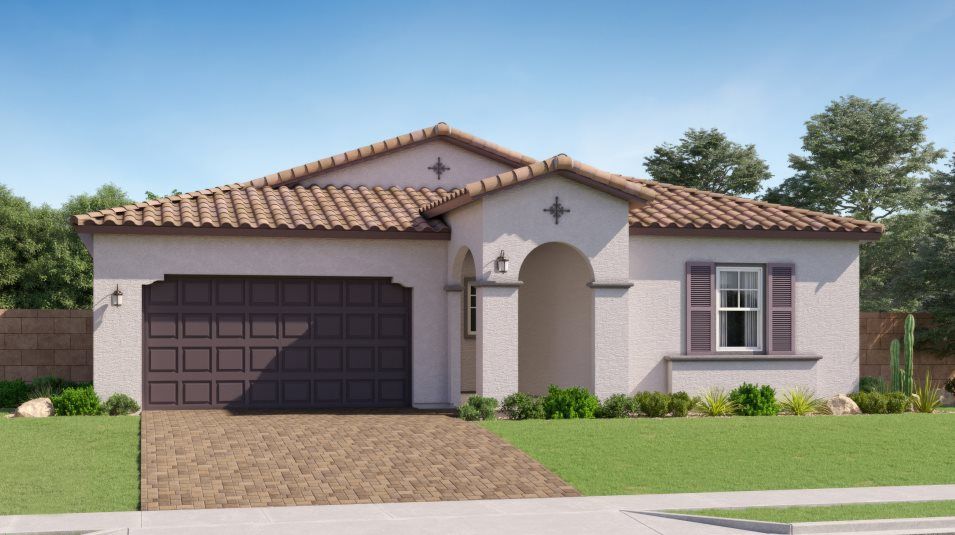 Elevation A - Spanish Colonial home image