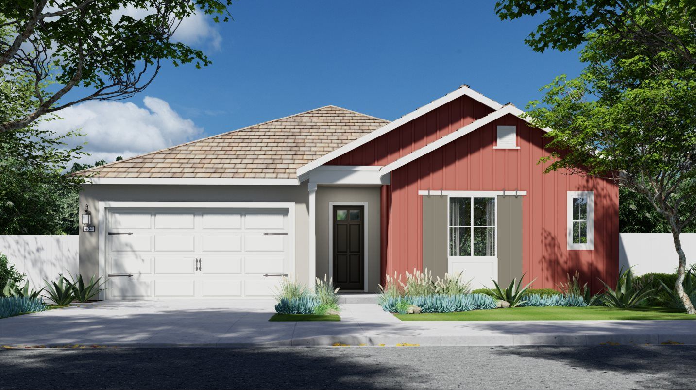 Elevation A - Modern Farmhouse Exterior