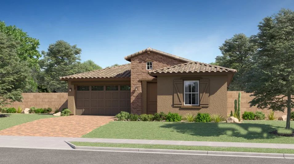Elevation H - H - Ranch Hacienda