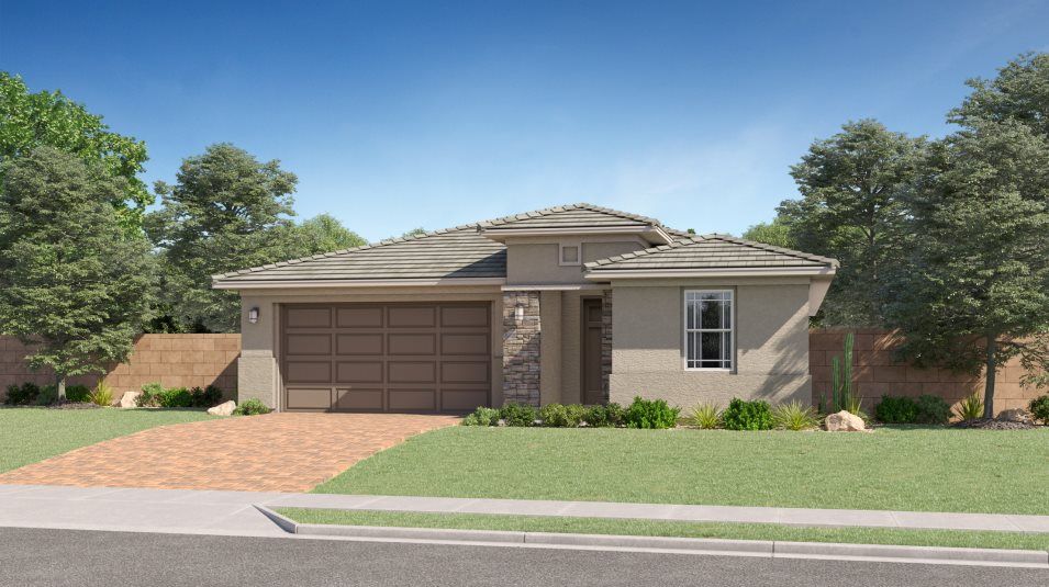 Elevation L - Desert Prairie home exterior rendering