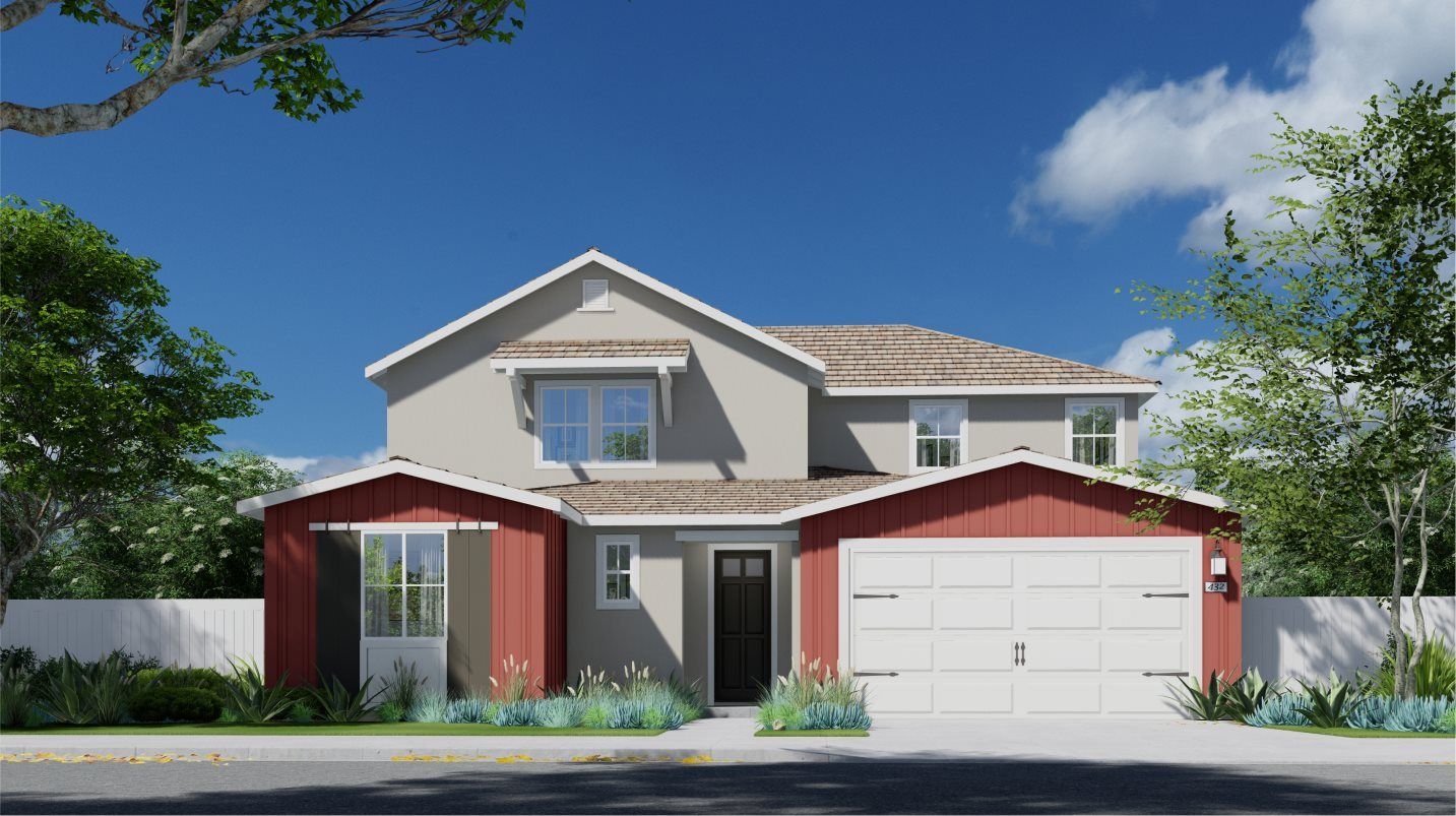 Elevation A - Modern Farmhouse Exterior