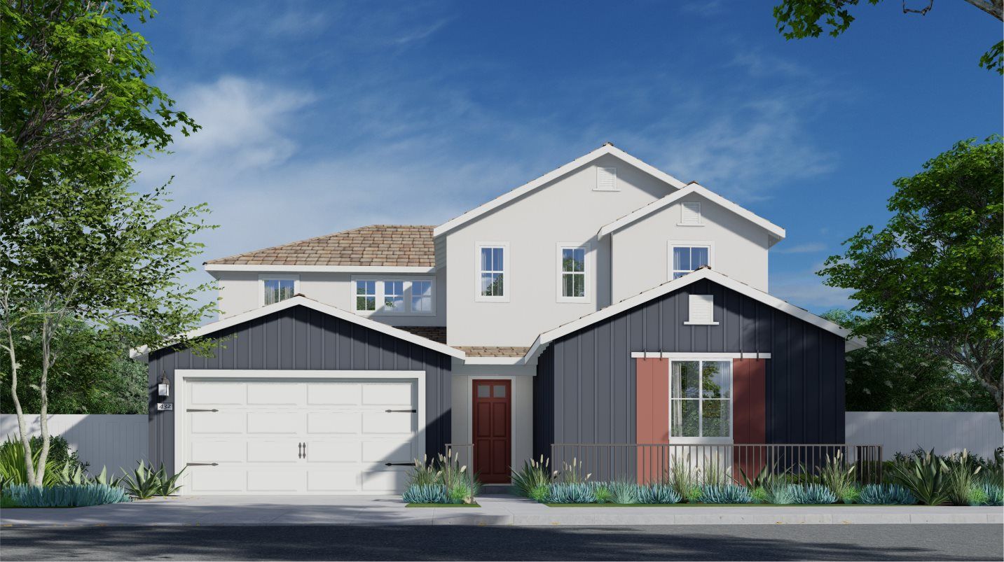 Elevation A - Modern Farmhouse Exterior
