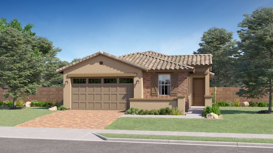 Elevation H - H - Ranch Hacienda