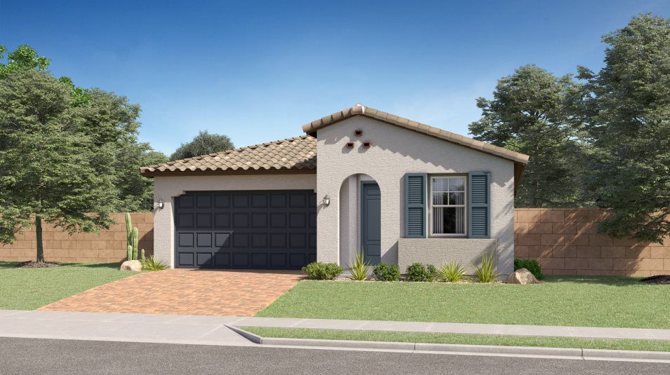Elevation A - A - Spanish Colonial