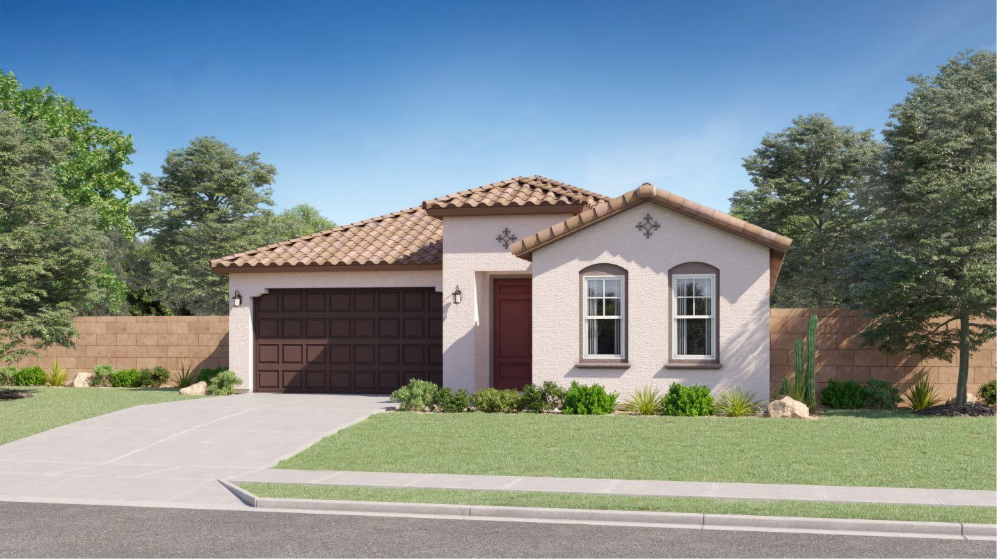 Elevation A - Spanish Colonial exterior