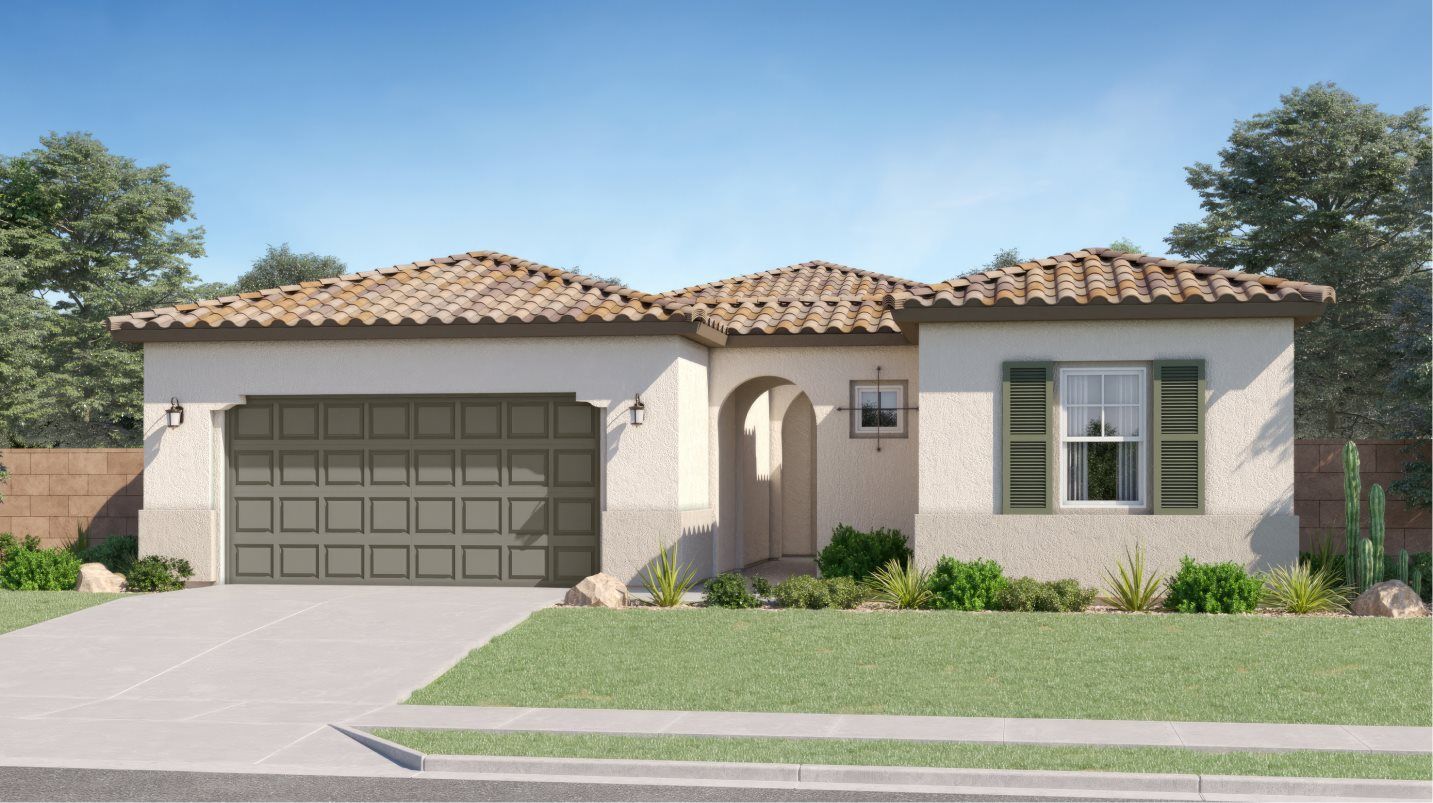 Elevation A - Spanish Colonial home image