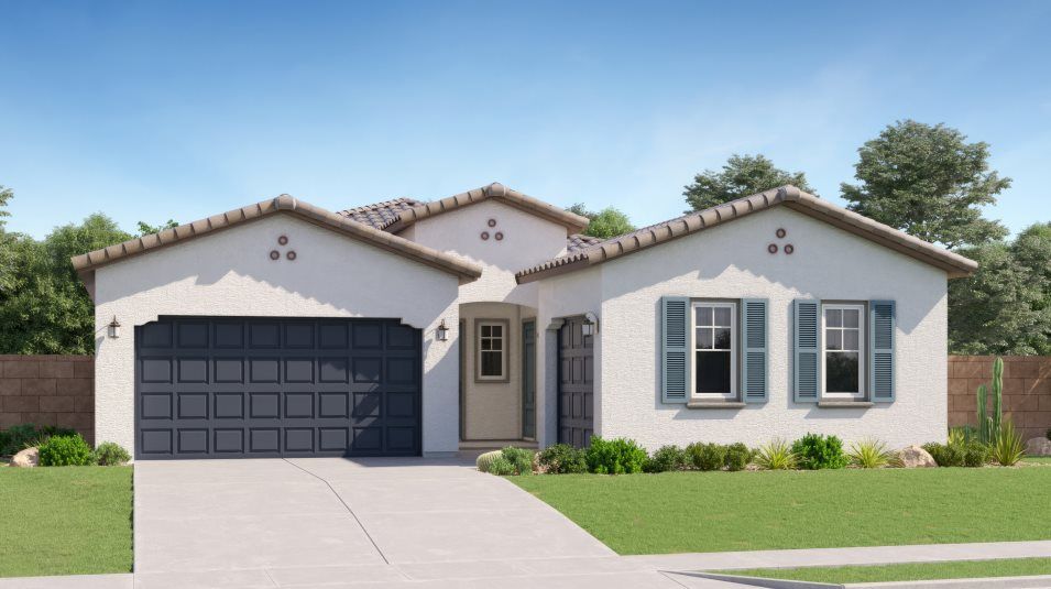 Elevation A - Spanish Colonial home image