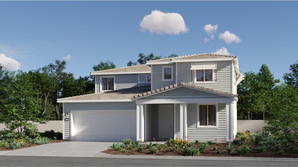 Elevation A - Seaside-style home