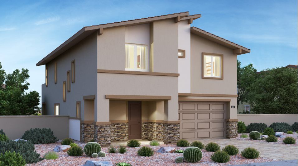 Elevation A - sunstone archer elliot mid century modern