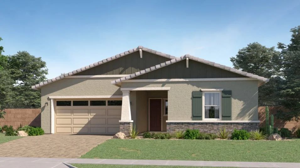 Elevation C - Craftsman home exterior image