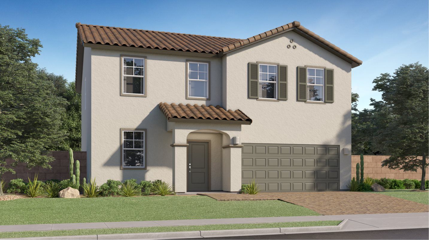 Elevation A - Spanish Colonial home image