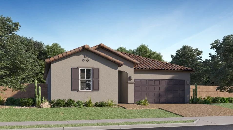 Elevation A - A – Spanish Colonial Exterior