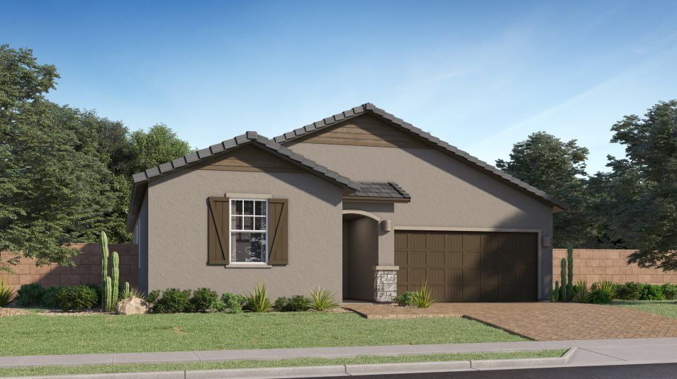 Elevation F - F – French Country Exterior
