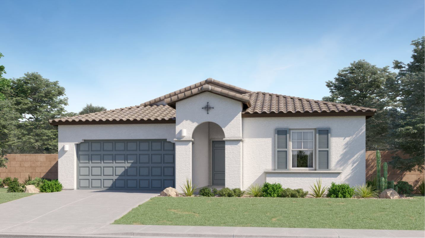 Elevation A - Spanish Colonial home image