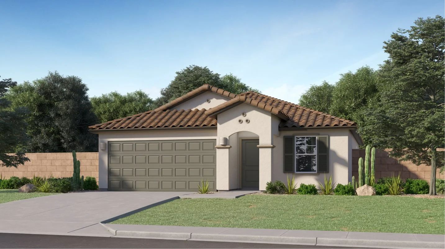 Elevation A - Spanish Colonial home image