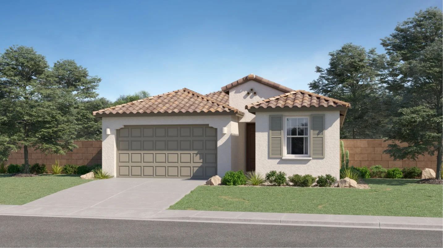 Elevation A - Lewis A - Spanish Colonial