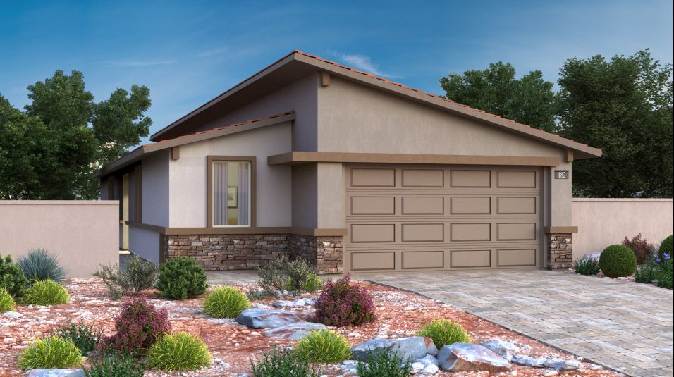 Elevation A - Aria Sunstone Arwen Mid Century Modern