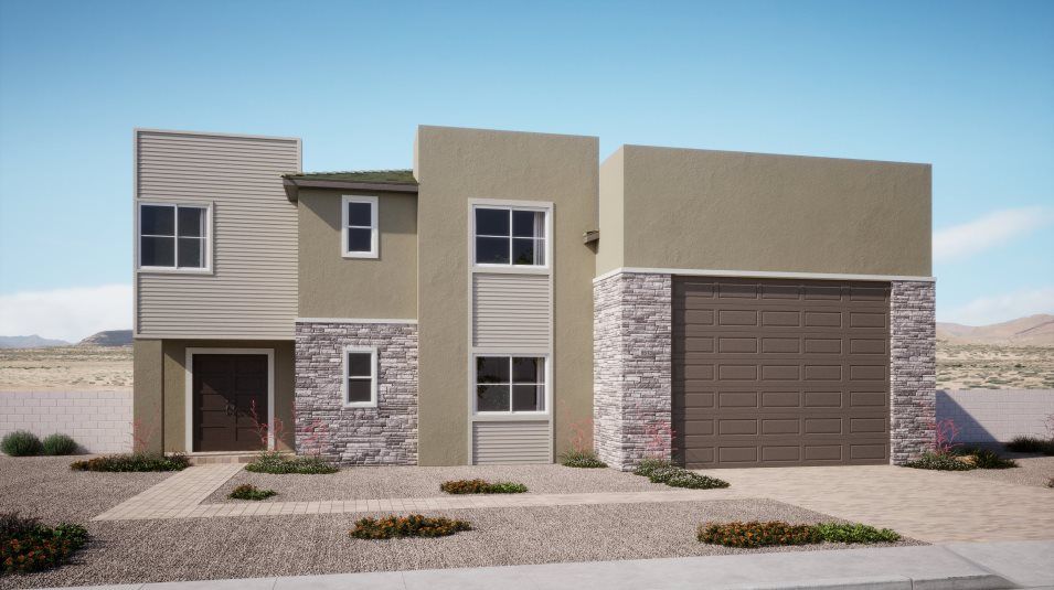 Elevation B - Exterior B home rendering