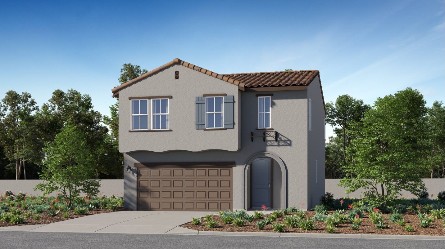 Elevation A - Indigo Sunstone Res 1 Spanish Colonial rendering