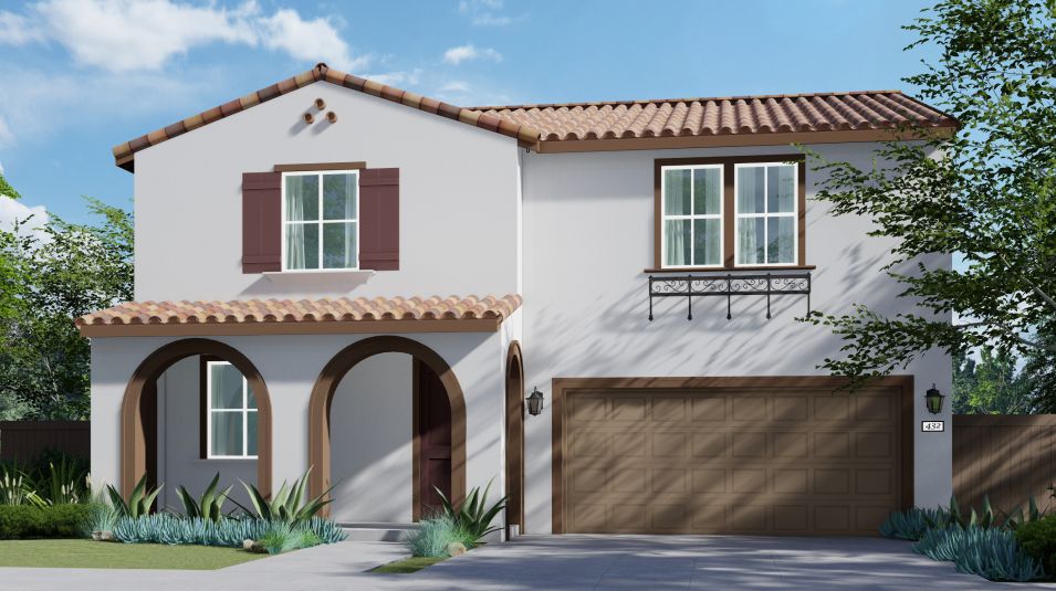 Elevation A - Spanish-style home image