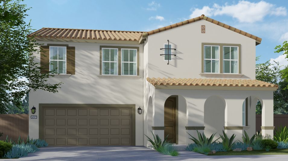 Elevation A - Spanish-style home image