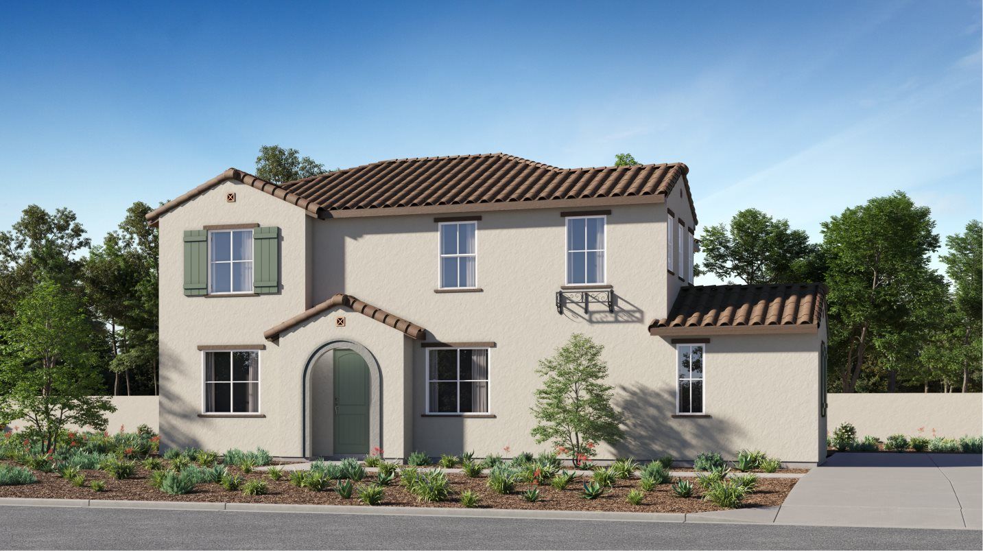 Elevation A - Spanish Colonial home image