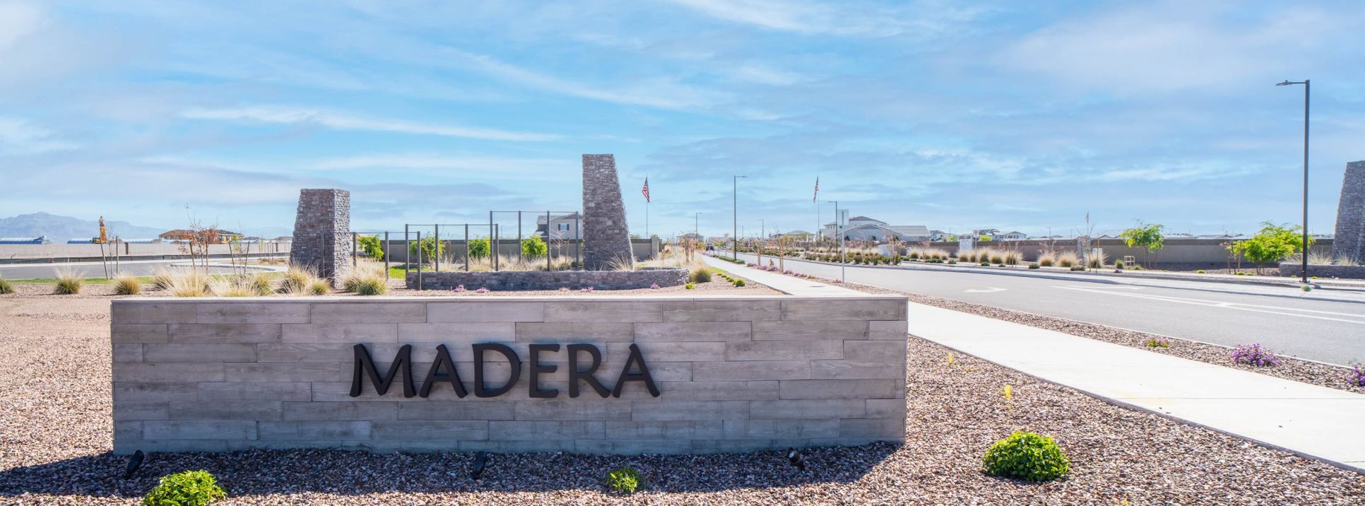 Madera monument sign
