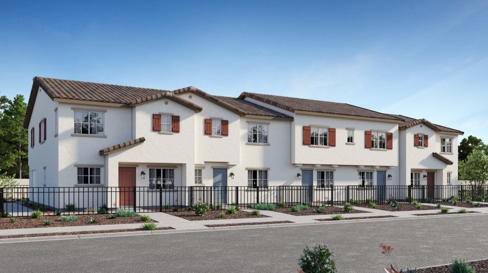 Elevation A - Spanish home exterior