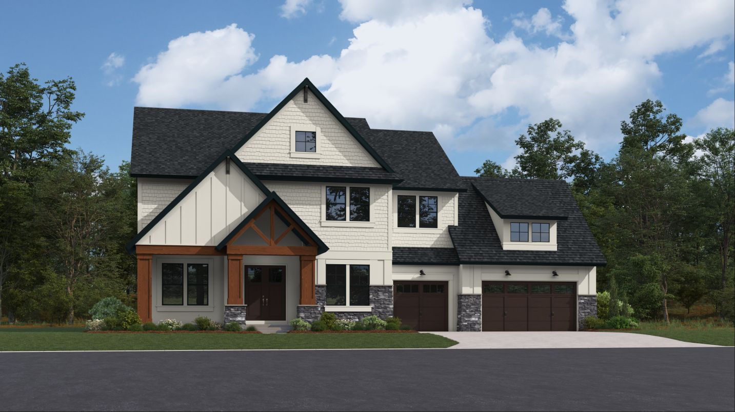 Elevation A3 - Salisbury exterior rendering - Timber
