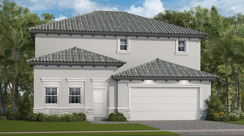 Elevation A - A contemporary-inspired exterior