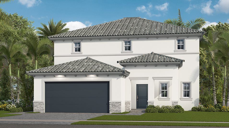 Elevation A - A contemporary-inspired exterior