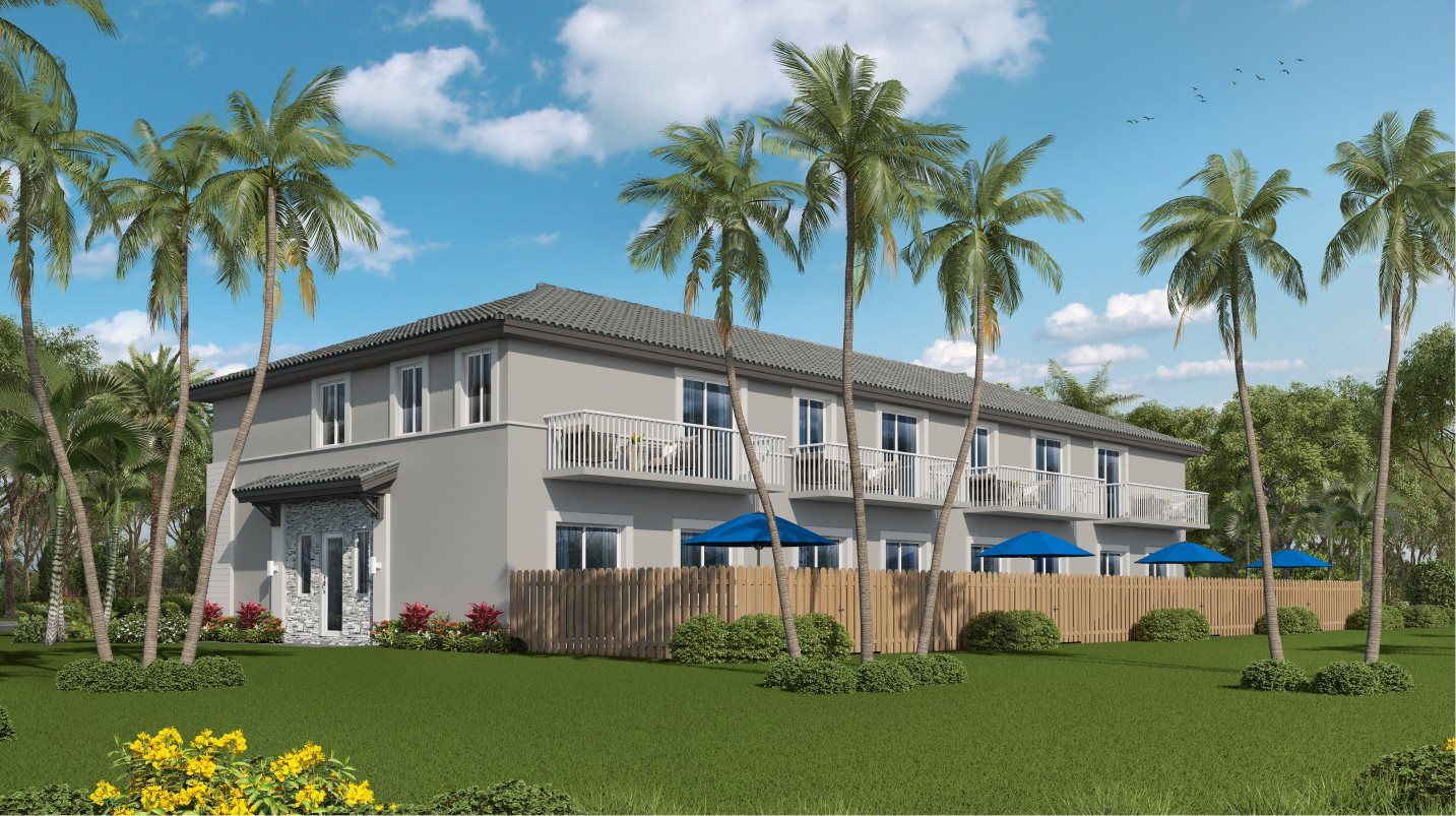Elevation AI - Rear exterior Terra Sol Townhomes