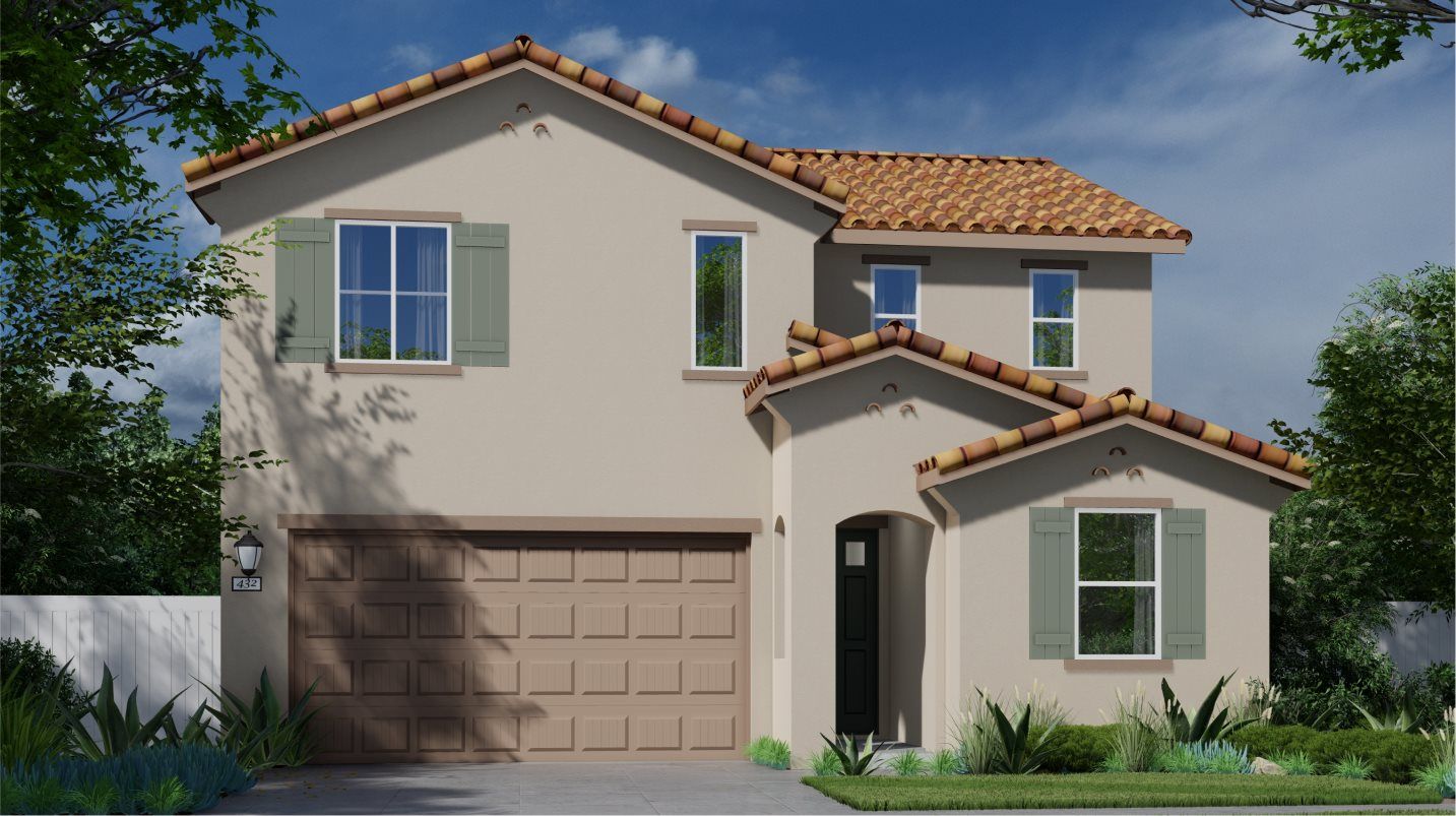 Elevation A - Residence 2612 Spanish