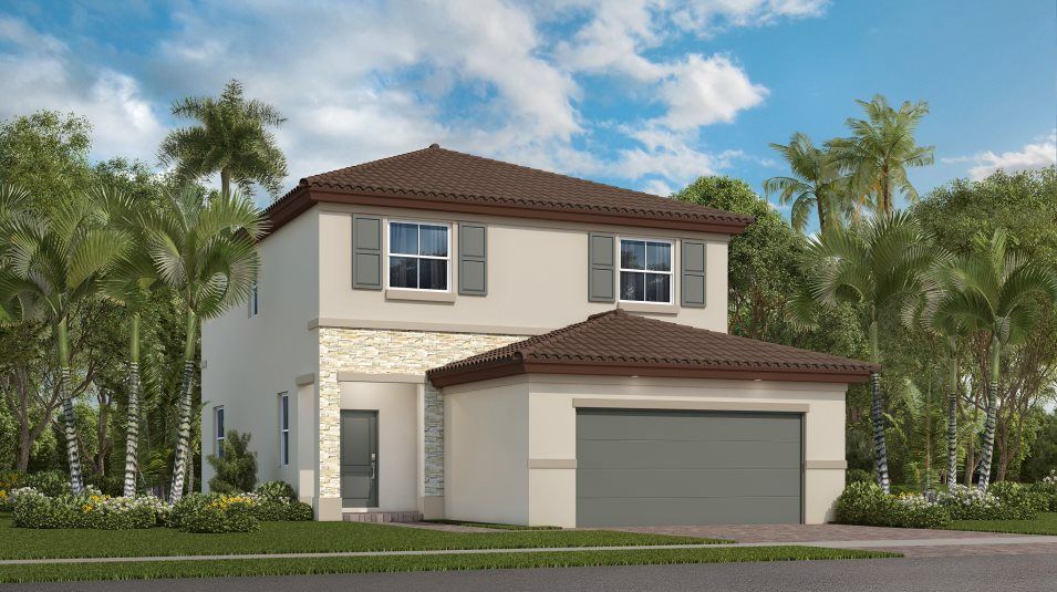 Elevation A - A contemporary-inspired exterior