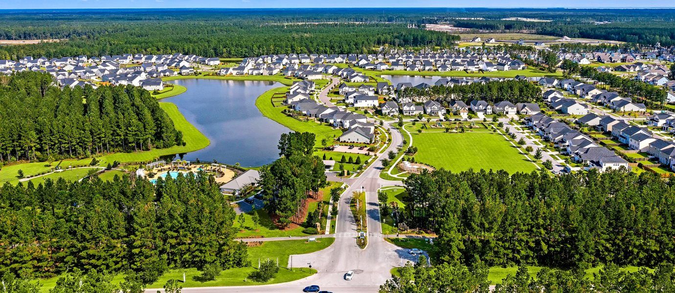 Aerial view of Lindera Preserve
