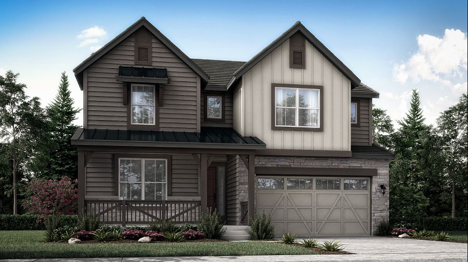 Elevation FH - Red Rocks Ranch Chelton Farmhouse