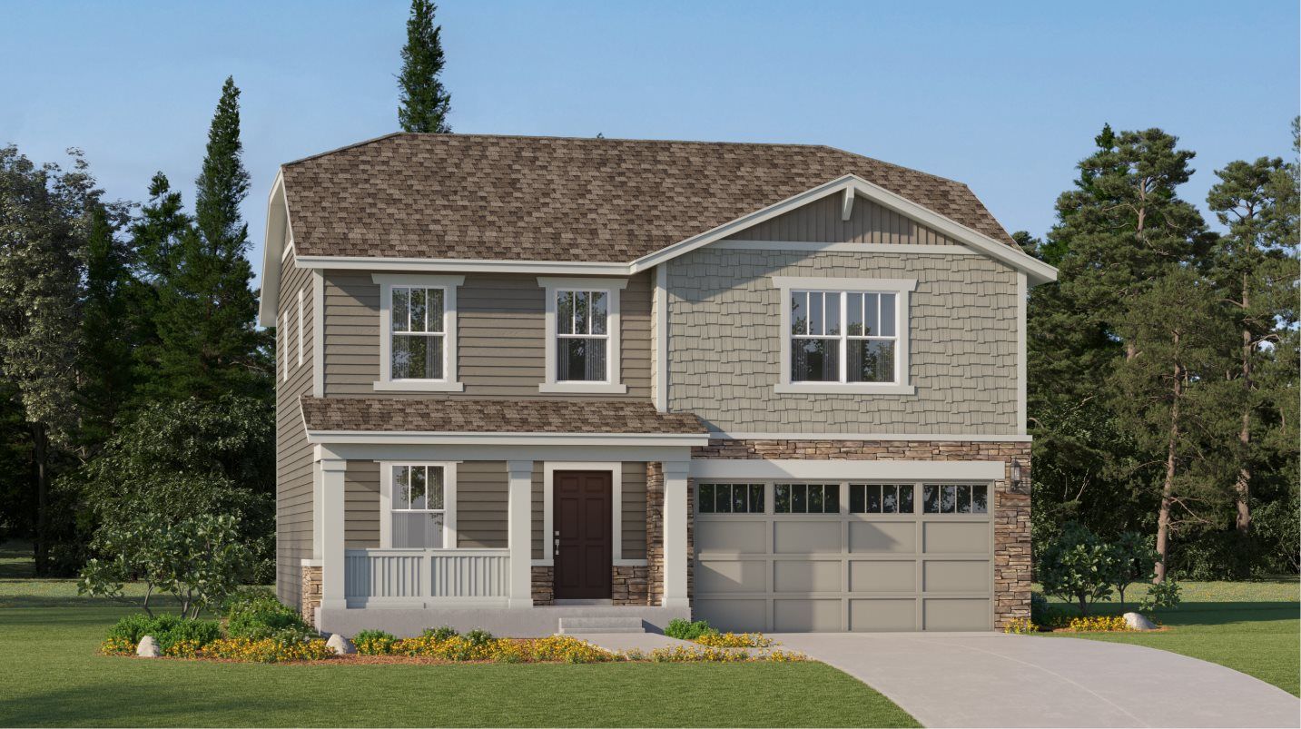 Elevation CR - Craftsman home exterior