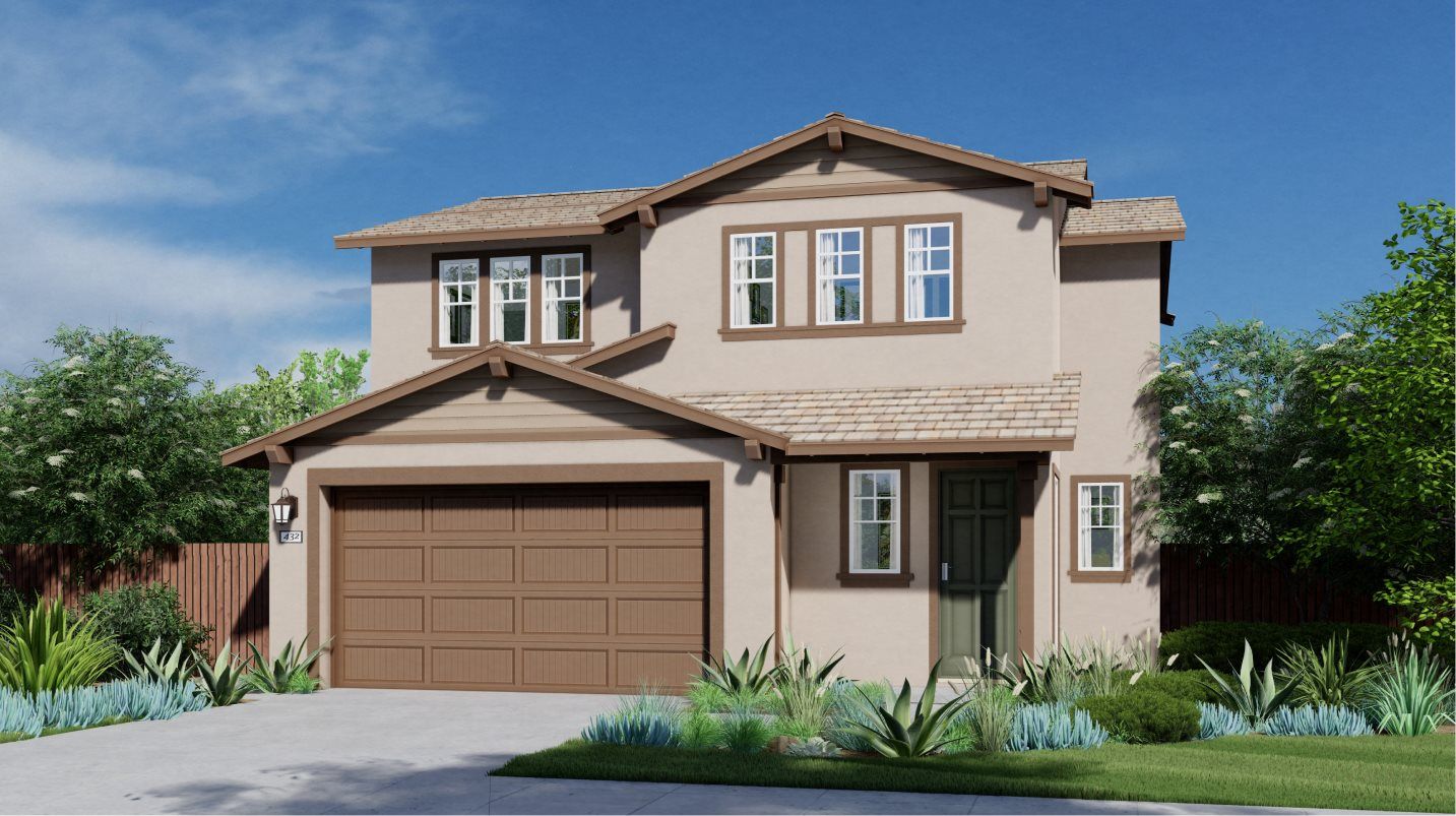 Elevation D - Residence 1821 Elevation D - Early California Ranc