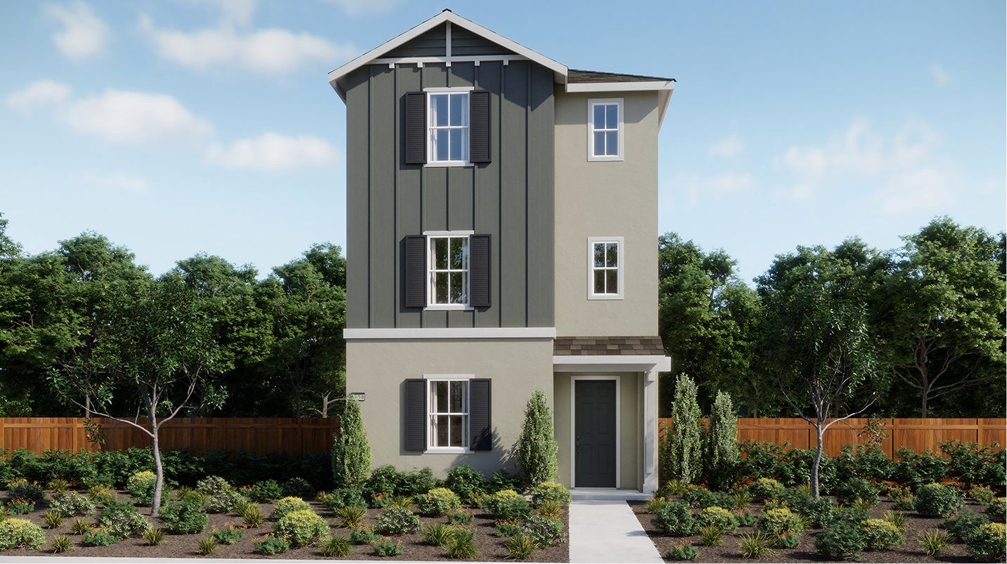 Elevation B - Exterior B - Farmhouse home exterior
