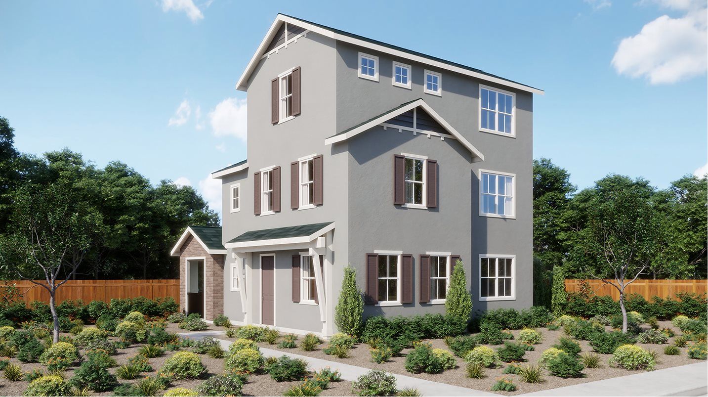 Elevation B - Exterior B - Farmhouse home exterior
