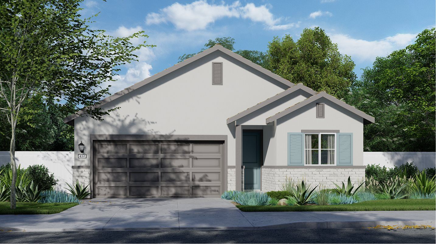 Elevation A - Exterior A – French Country home