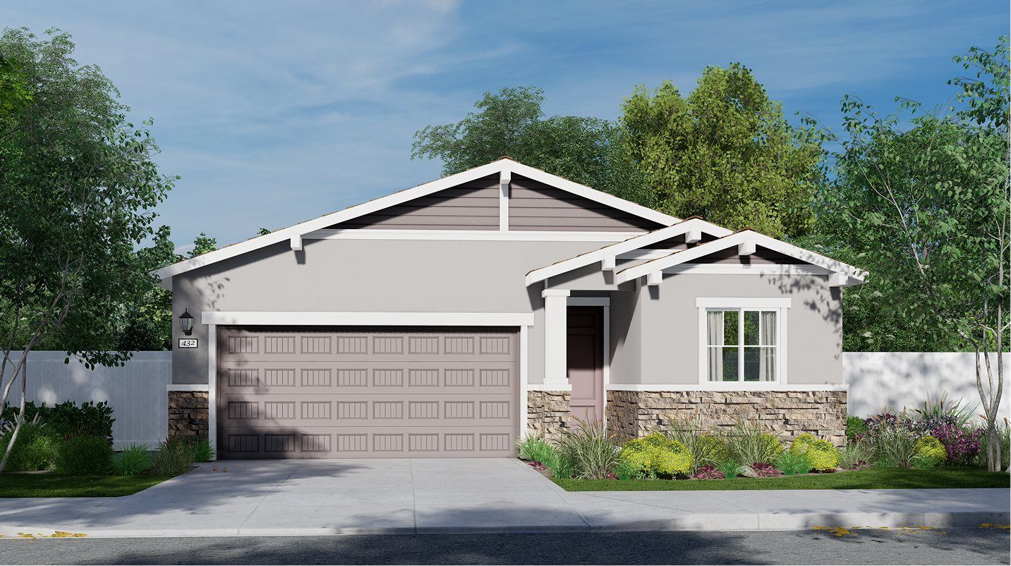 Elevation B - Exterior B – Craftsman home