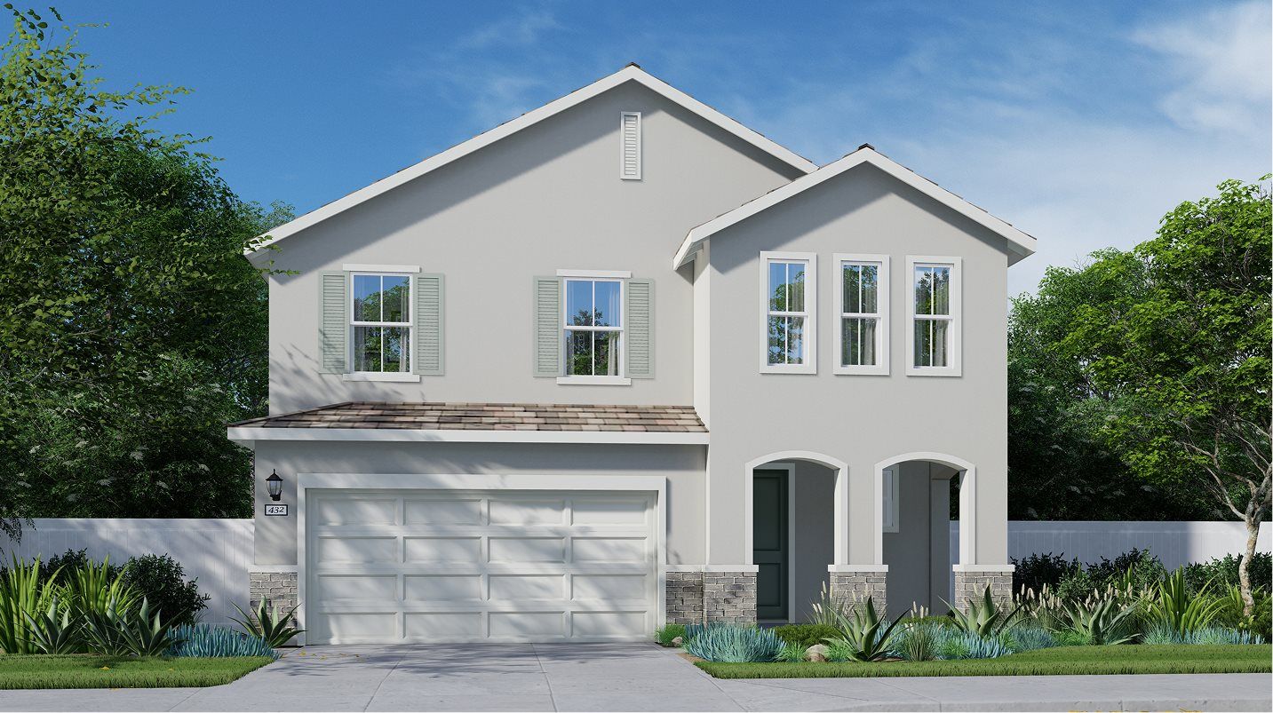 Elevation A - Exterior A – French Country home