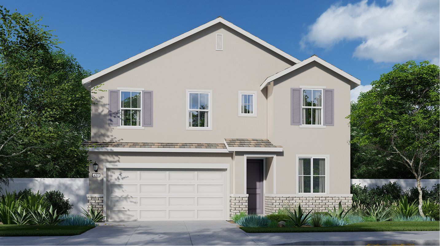 Elevation A - Exterior A – French Country home