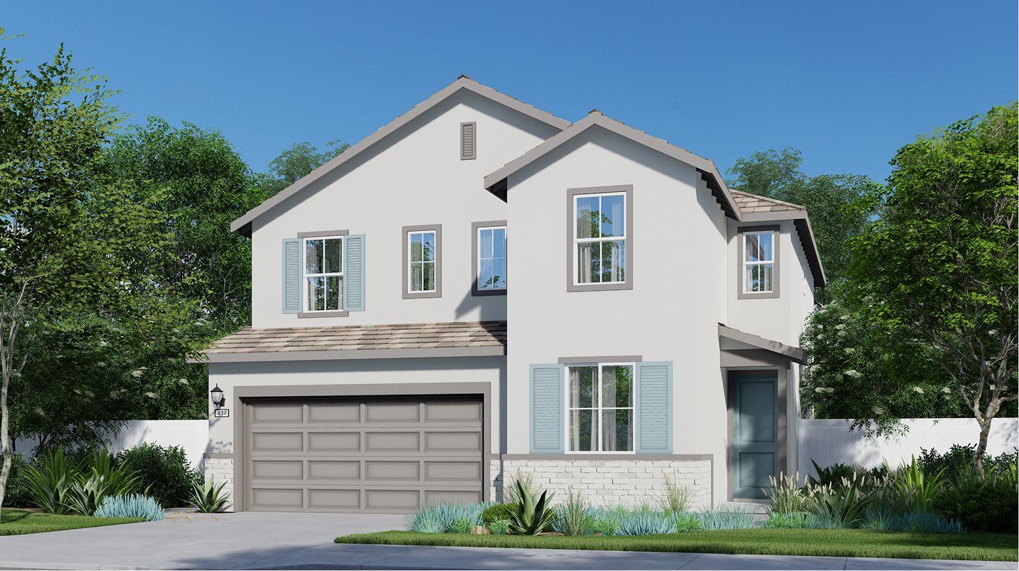 Elevation A - Exterior A – French Country home